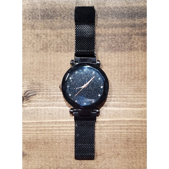 Black Glitter Watch - Picture 2 of 3